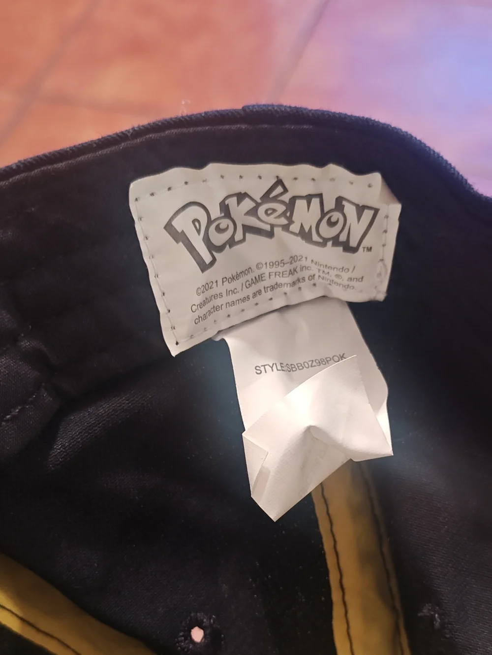 Kids' Black Pikachu Cap - Gotta Catch 'Em All